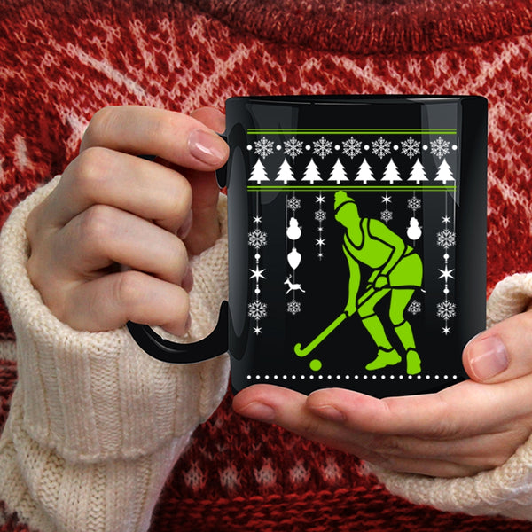 I Love Hockey Coffee Mug, Merry Little Christmas Coffee Cup