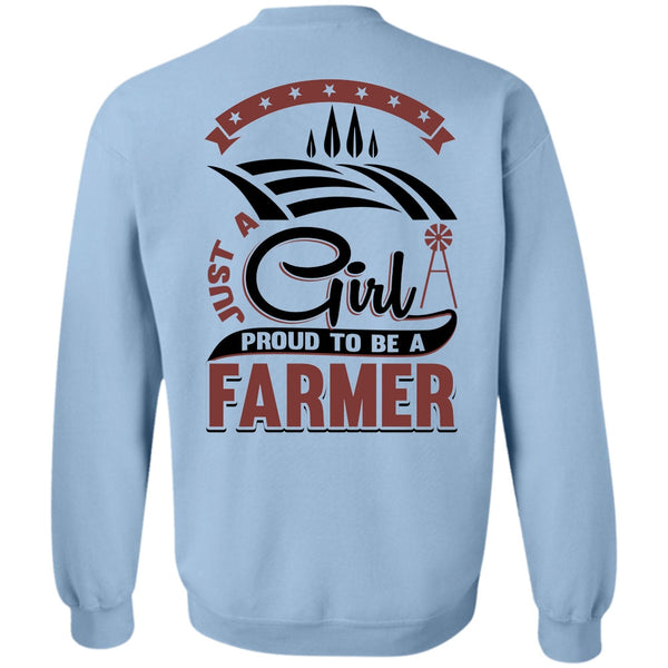 I Love Farming T Shirt, Just A Girl Proud To Be A Farmer Sweatshirt