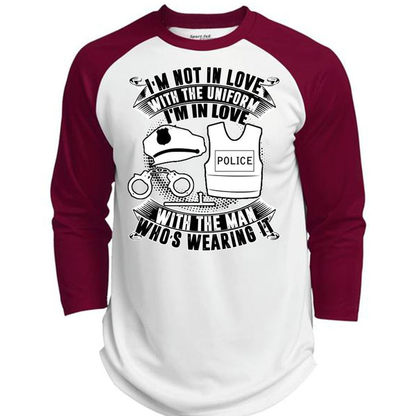 I'm In Love Police With The Man T Shirt, I Love Police T Shirt, Awesome T-Shirts  (Polyester Game Baseball Jersey)