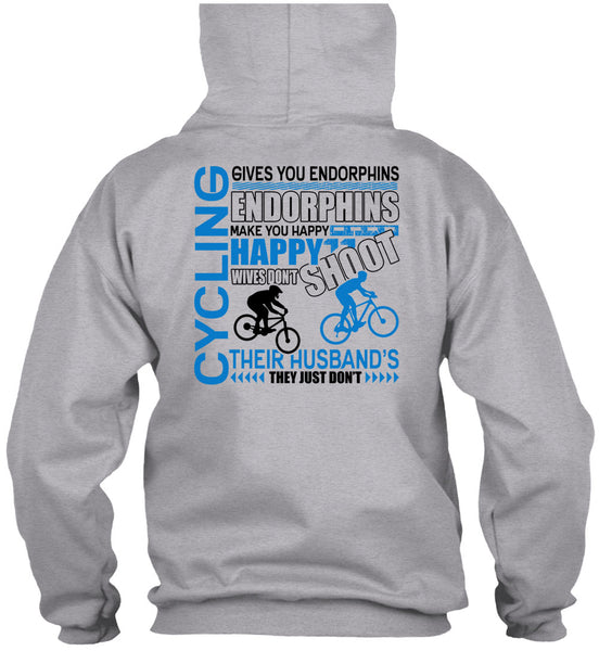Cycling Gives You Endorphins T Shirt, I Love Biking T Shirt