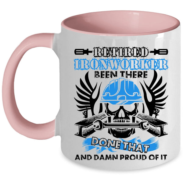 Gift For Retired Ironworkers Coffee Mug, Retired Ironworker Accent Mug
