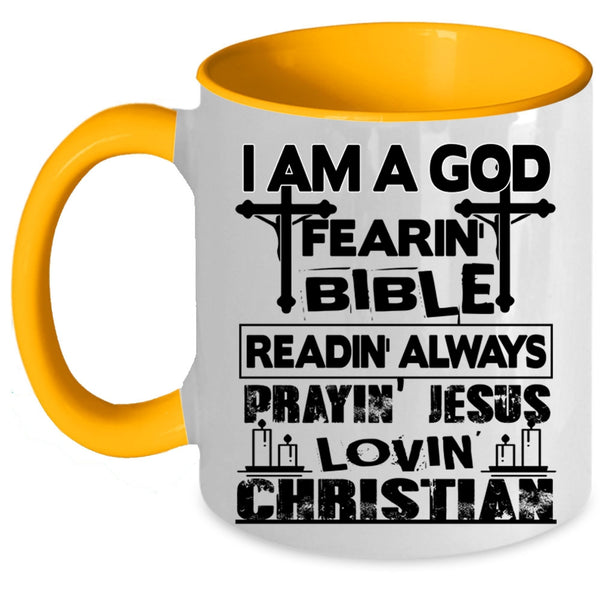 Awesome Coffee Mug, I Am A Loving Christian Accent Mug