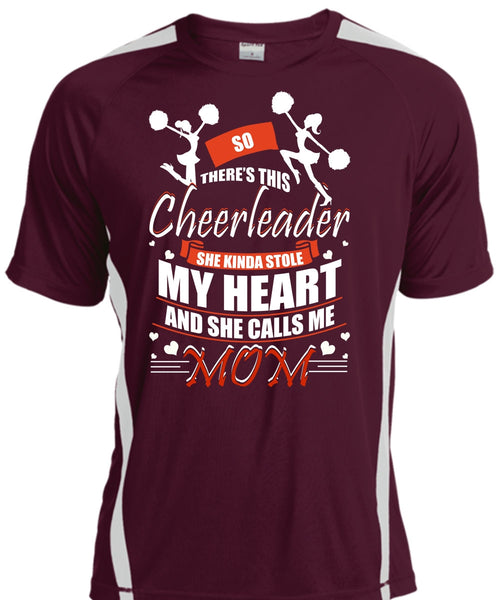 She Calls Me Mom T Shirt, There's This Cheerleader T Shirt, Cool Shirt