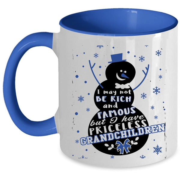 Christmas Gift For Grandparent Coffee Mug, I Have Priceless Grandchildren Accent Mug