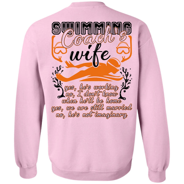 I Love Swimming T Shirt, Swimming Coach's Wife Sweatshirt