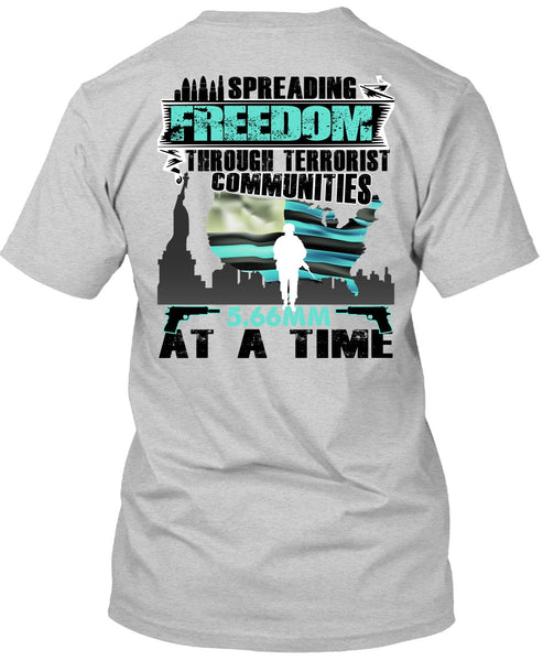 Spreading Freedom T Shirt, I Love Veteran T Shirt