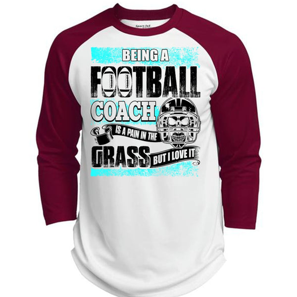 Being A Football Coach T Shirt, Being A Football Coach T Shirt, Awesome T-Shirts  (Polyester Game Baseball Jersey)