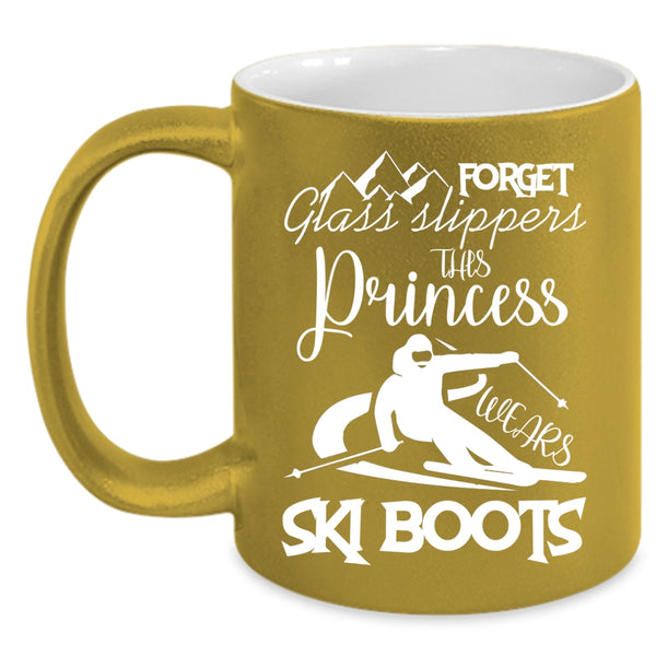 This Princess Wears Ski Boots Coffee Mug, Outdoor Coffee Cup