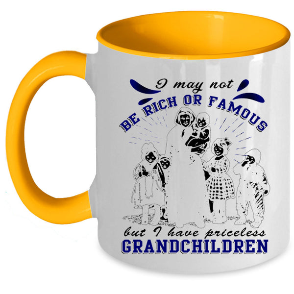 Cute Grandparent Coffee Mug, I Have Priceless Grandchildren Accent Mug