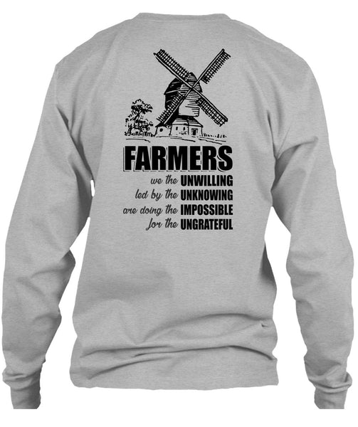 Farmers We The Unwilling T Shirt, I Love Farming T Shirt