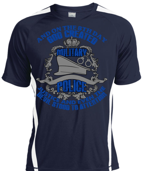 God Created Military Police T Shirt, Being A Police T Shirt, Cool Shirt