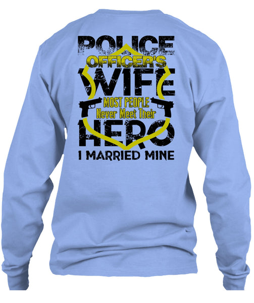 Police Officer's Wife T Shirt, I Love Wife T Shirt