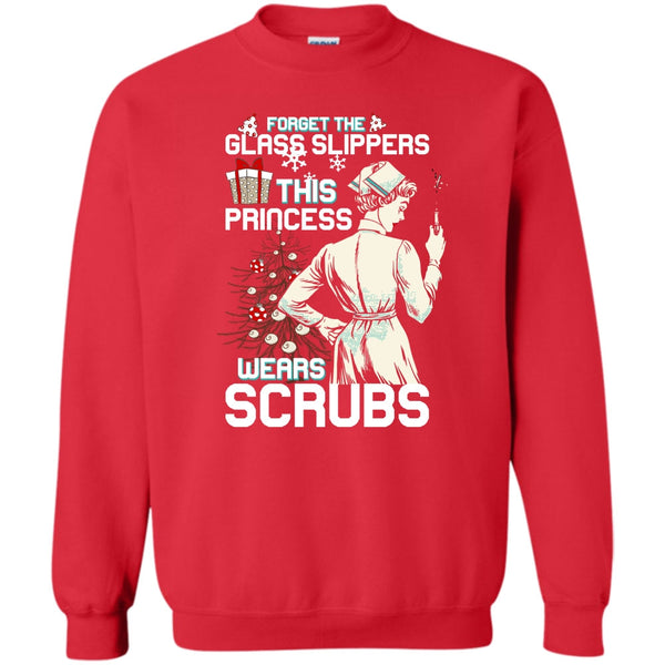 This Princess Wears Scrubs T Shirt, Coolest Nurse Merry Christmas Sweatshirt