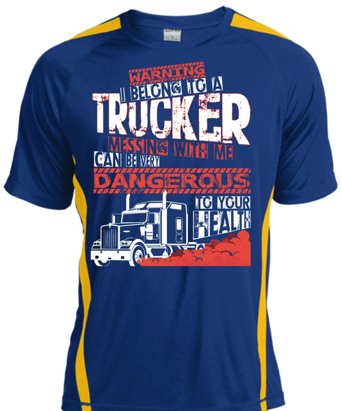 I Belong To A Trucker T Shirt, Being A Trucker T Shirt, Cool Shirt