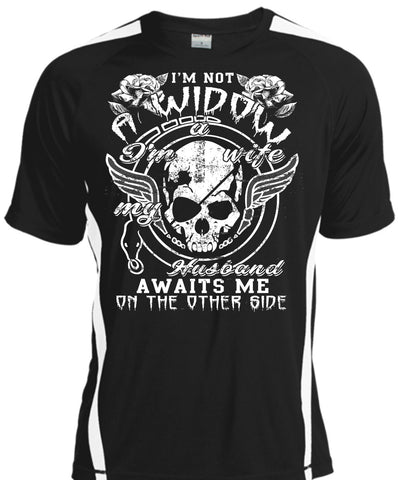A black t-shirt with the shopify logo