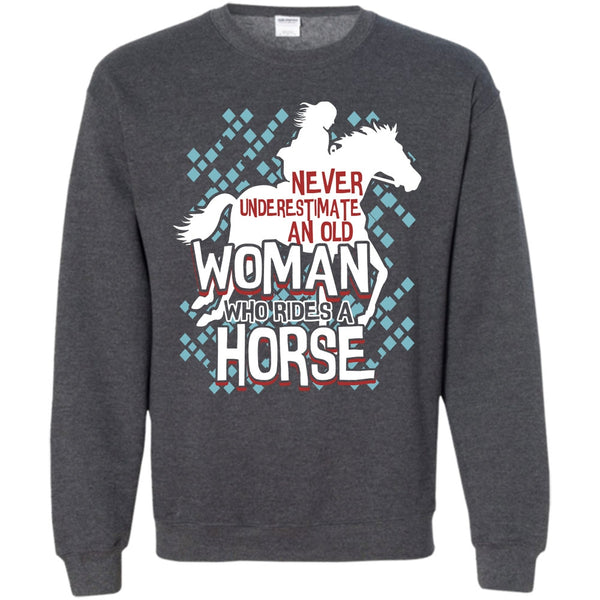 An Old Man Who Rides A Horse T Shirt, Coolest Equestrian Sweatshirt