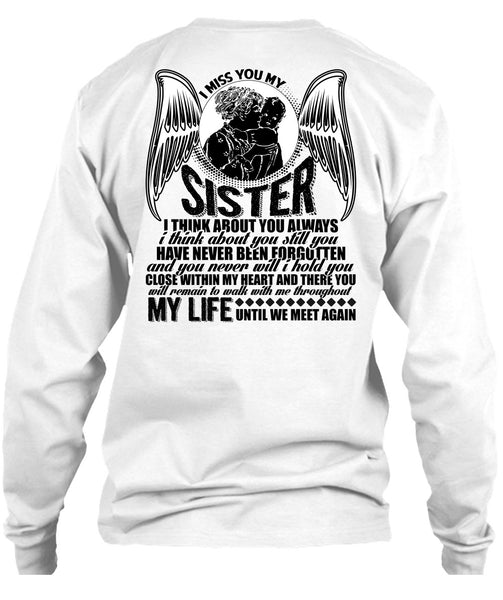 I Miss You My Sister T Shirt, I Love Sister T Shirt
