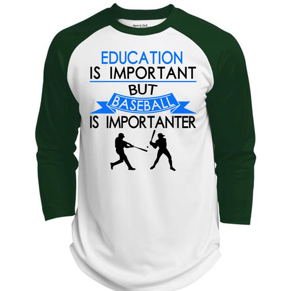 Education Is Important But Baseball Is Importanter T Shirt, Sport T Shirt  (Polyester Game Baseball Jersey)
