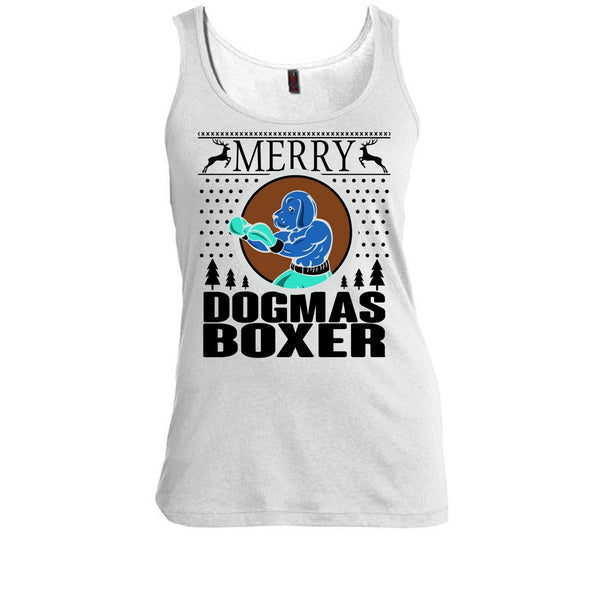 Merry Dogmas Boxer T Shirt, Cool Dog Lover T Shirt, Awesome t-shirts