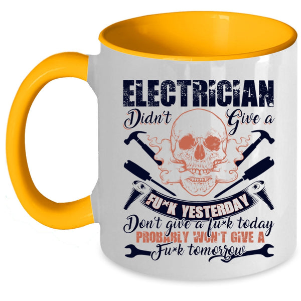 Cool Gift For Electricians Coffee Mug, Electrician Accent Mug