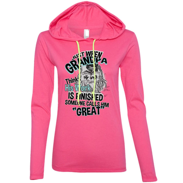 Grandpa Thinks His Work Is Finished T Shirt, I Love Grandpa T Shirt, Awesome T-Shirts