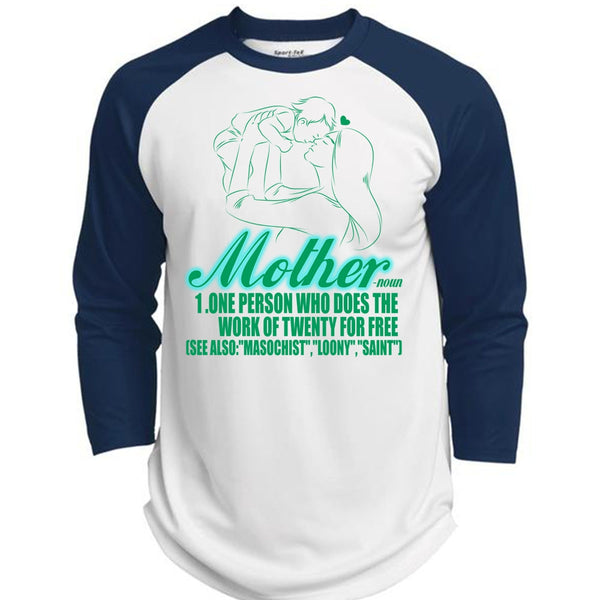 Mother One Person Who Does The Work T Shirt, I Love Mom T Shirt, Awesome T-Shirts  (Polyester Game Baseball Jersey)