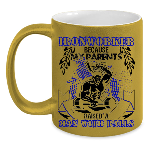 Cool Gift For Ironworkers Coffee Mug, Ironworker Accent Mug