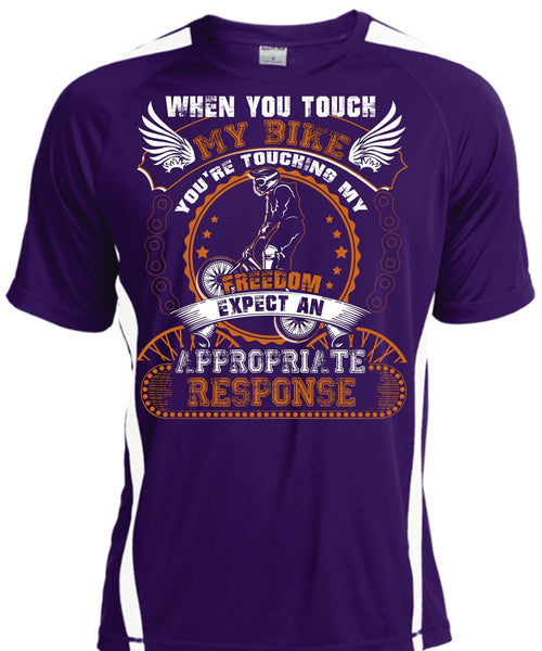 You Touch My Bike T Shirt, My Freedom T Shirt, Cool Shirt