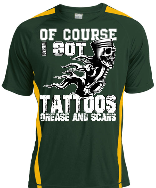 I Got Tattoos Grease T Shirt, I Love Mechanic T Shirt, Cool Shirt