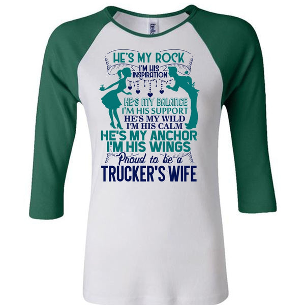 Proud To Be A Trucker's Wife T Shirt, I Love Trucking T Shirt, Awesome T-Shirts