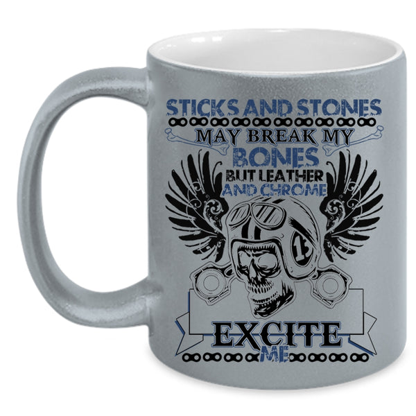 I Love Motorcycles Coffee Mug, Awesome Bikers Accent Mug