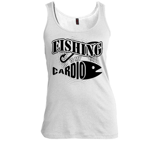 Fishing Is My Cardio T Shirt, Funny Fishing Tank Top