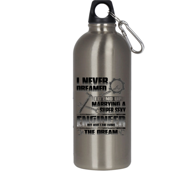 I'd End Up Marrying An Enginner 20 oz Stainless Steel Bottle,I Love Engineer Outdoor Sports Water Bottle