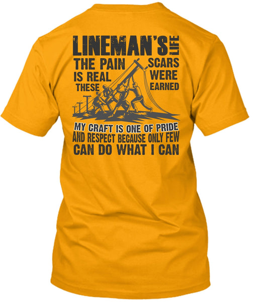 Lineman's Life T Shirt, I Love Lineman T Shirt