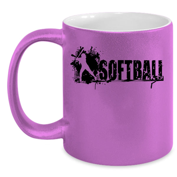 Cool Gift For Softball Player Coffee Mug, Softball Accent Mug