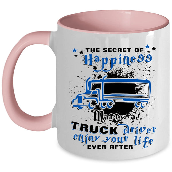 Cool Just Married Coffee Mug, Marry A Truck Driver Accent Mug