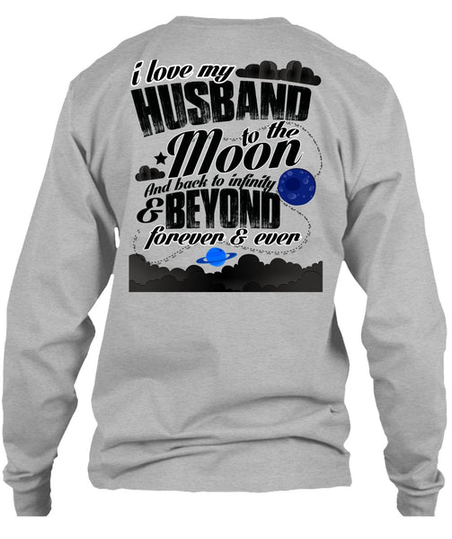 I Love My Husband T Shirt, Moon And Back T Shirt