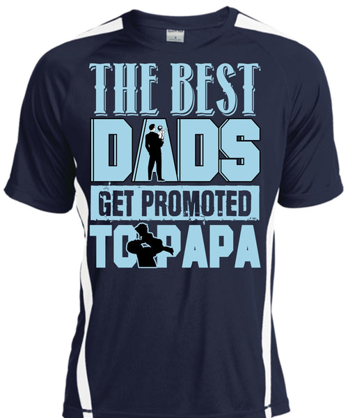 The Best Dads Get Promoted To Papa T Shirt, Being A Papa T Shirt, Cool Shirt