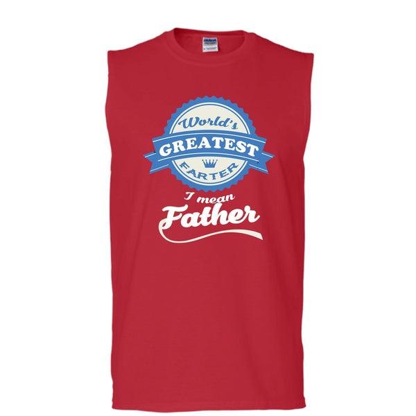 World's Greatest Father Shirt, Father's Day Shirt (Men's Cotton Sleeveless)