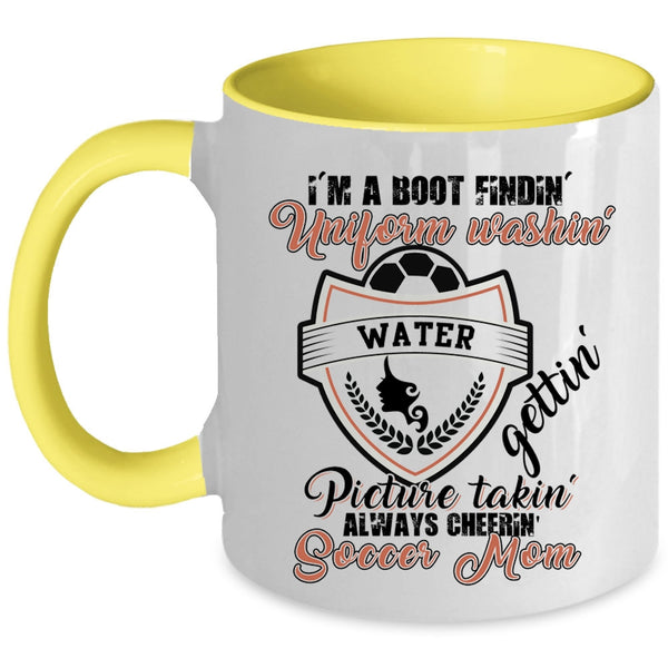 Cute Gift For Soccer Mom Coffee Mug, I'm A Soccer Mom Accent Mug