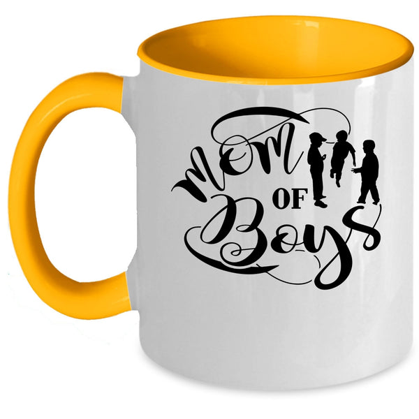I Love My Son Coffee Mug, Mom Of Boys Accent Mug