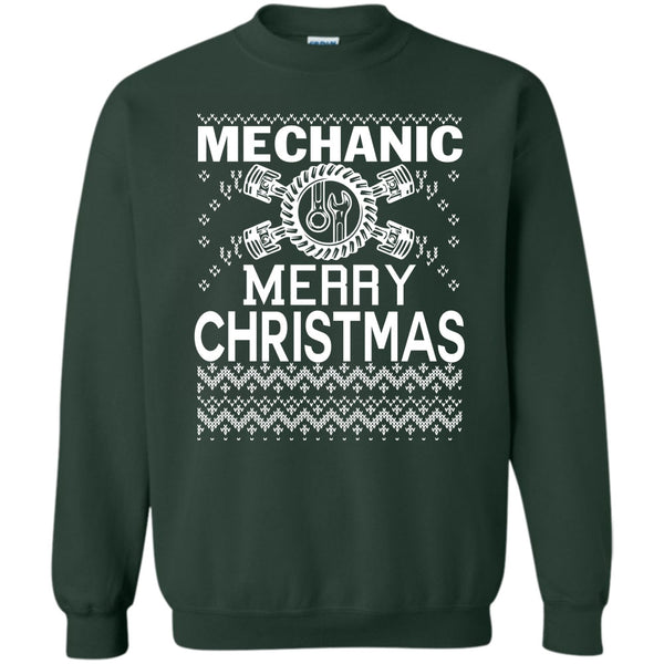 Coolest Mechanic T Shirt, Merry Christmas Gift Sweatshirt