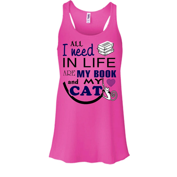 All I Need In My Life Are Book And Cat Shirt, I Love My Cat Shirt