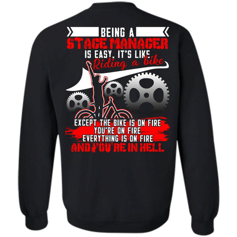 A black t-shirt with the shopify logo