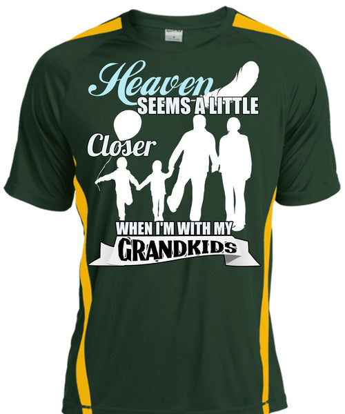 I'm With My Grandkids T Shirt, Heaven Seems A Little Closer T Shirt, Cool Shirt