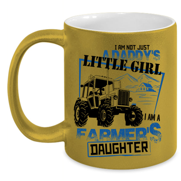 Daddy's Little Girl Coffee Mug, I Am A Farmer's Daughter Accent Mug