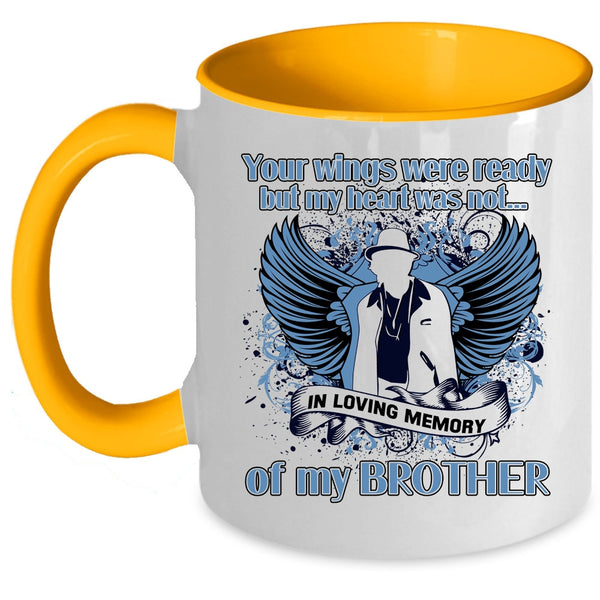 My Heart Was Not Coffee Mug, Your Wings Were Ready Accent Mug