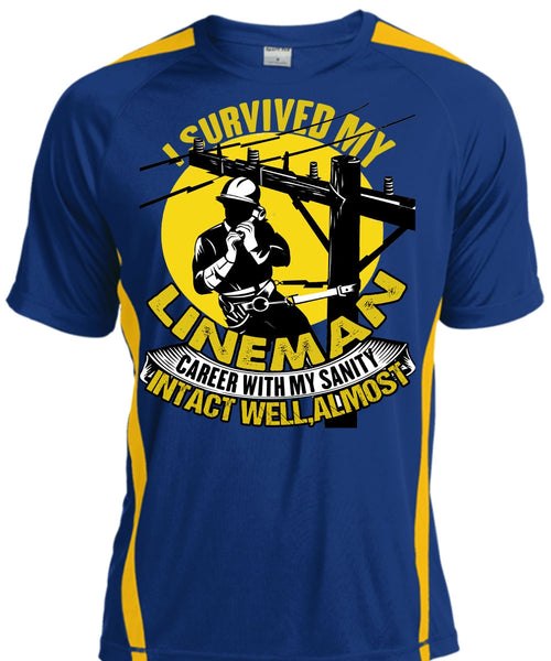 I Survived My Lineman T Shirt, I Love Lineman T Shirt, Cool Shirt