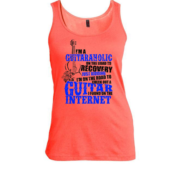 I'm A Guitaraholic T Shirt, Coolest Guitaraholic Tank Top