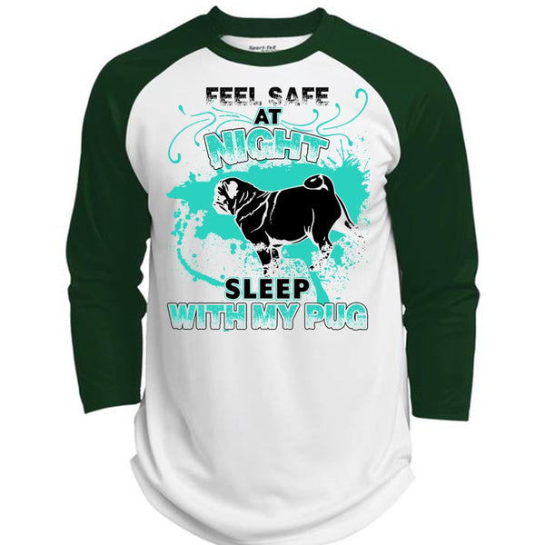 Sleep With My Pug T Shirt, I Love Pug T Shirt, Awesome T-Shirts  (Polyester Game Baseball Jersey)